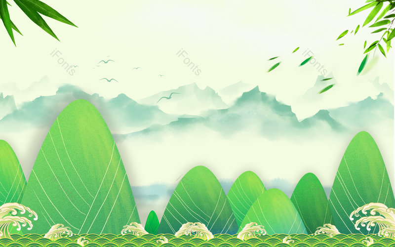 古风端午节粽子背景图片设计模板,插画/手绘图,插画/手绘图库,插画/手绘图下载,插画/手绘